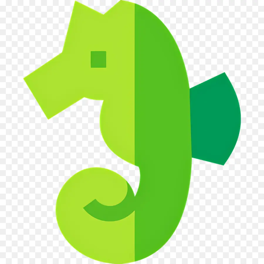 Hippocampe，Hippocampe Vert PNG