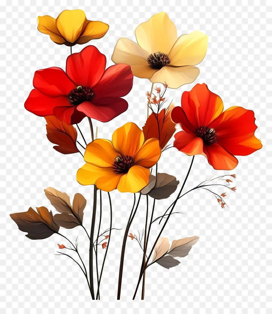 Fleurs D'automne，Fleurs PNG