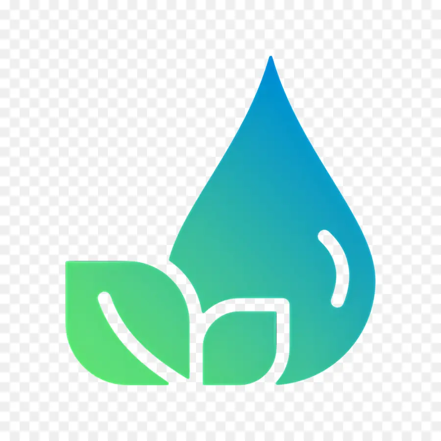 Goutte D'eau，Goutte D'eau Avec Des Feuilles PNG