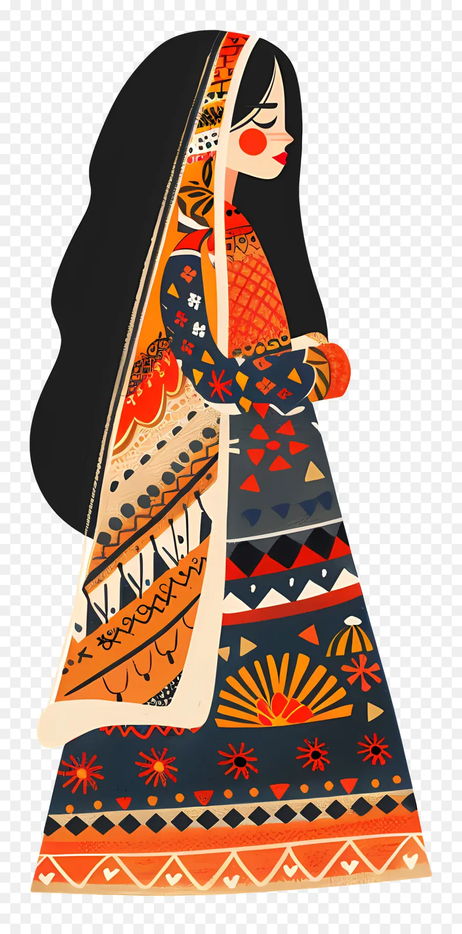 Femme En Costume Traditionnel，Culturel PNG