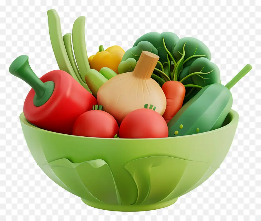 Bol De Légumes，Salade PNG