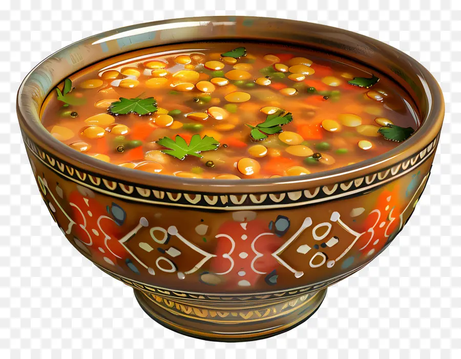 Soupe Aux Lentilles，Bol De Soupe PNG