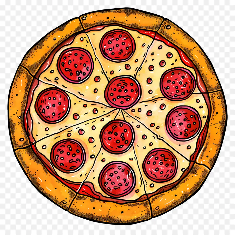 Pizza Au Pepperoni，Pizza PNG