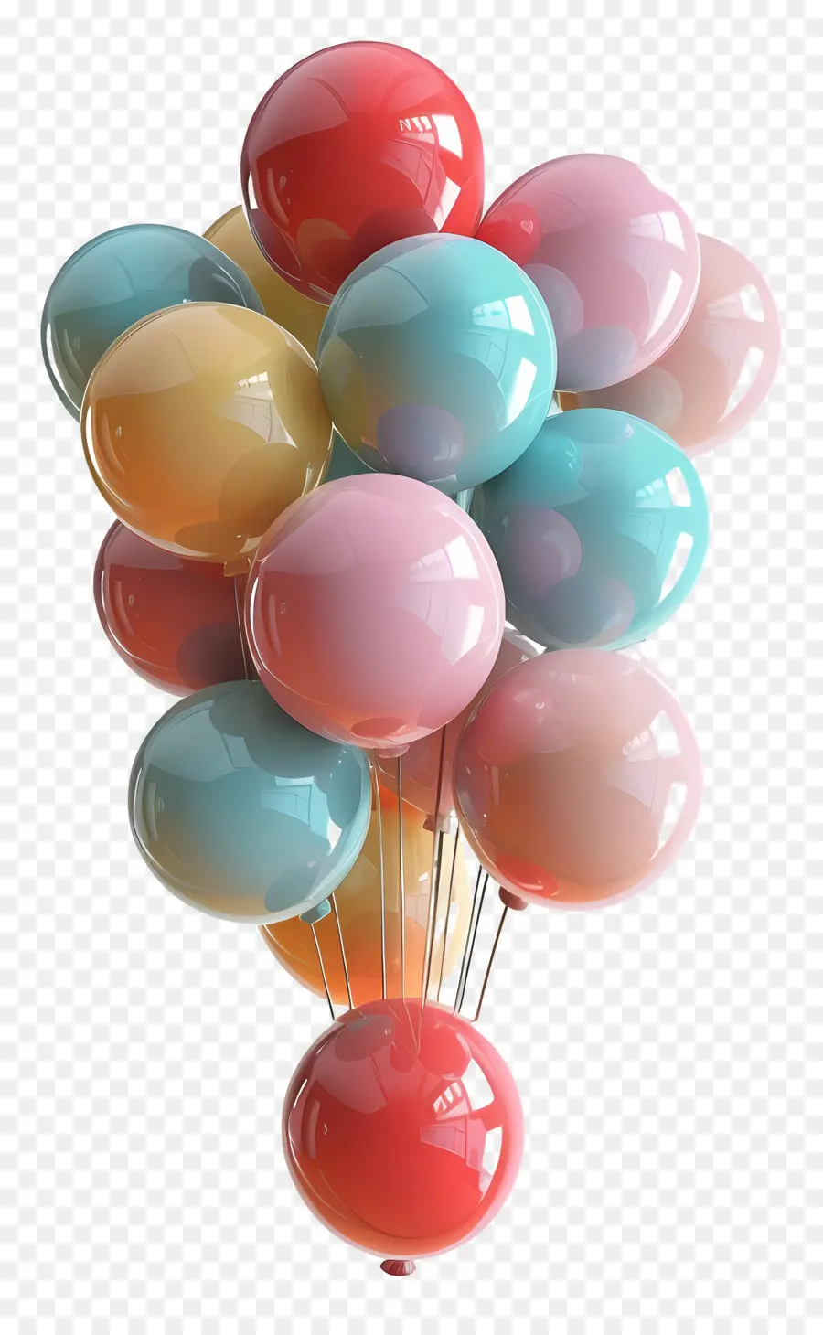 Bouquet De Ballons，Ballons PNG