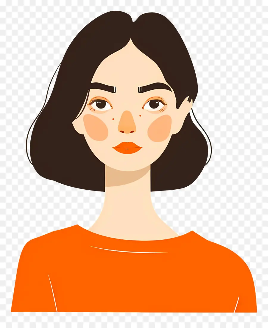 Femme En Orange，Femme PNG