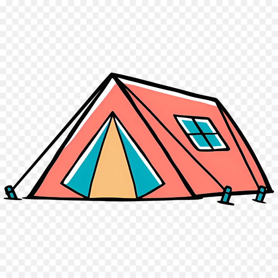 Tente De Camping，Tente De Camping Colorée PNG