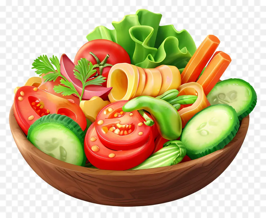 Bol De Légumes，Salade De Légumes Colorée PNG