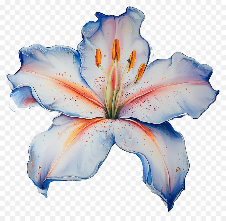 Bonjour，Fleur Bleue PNG