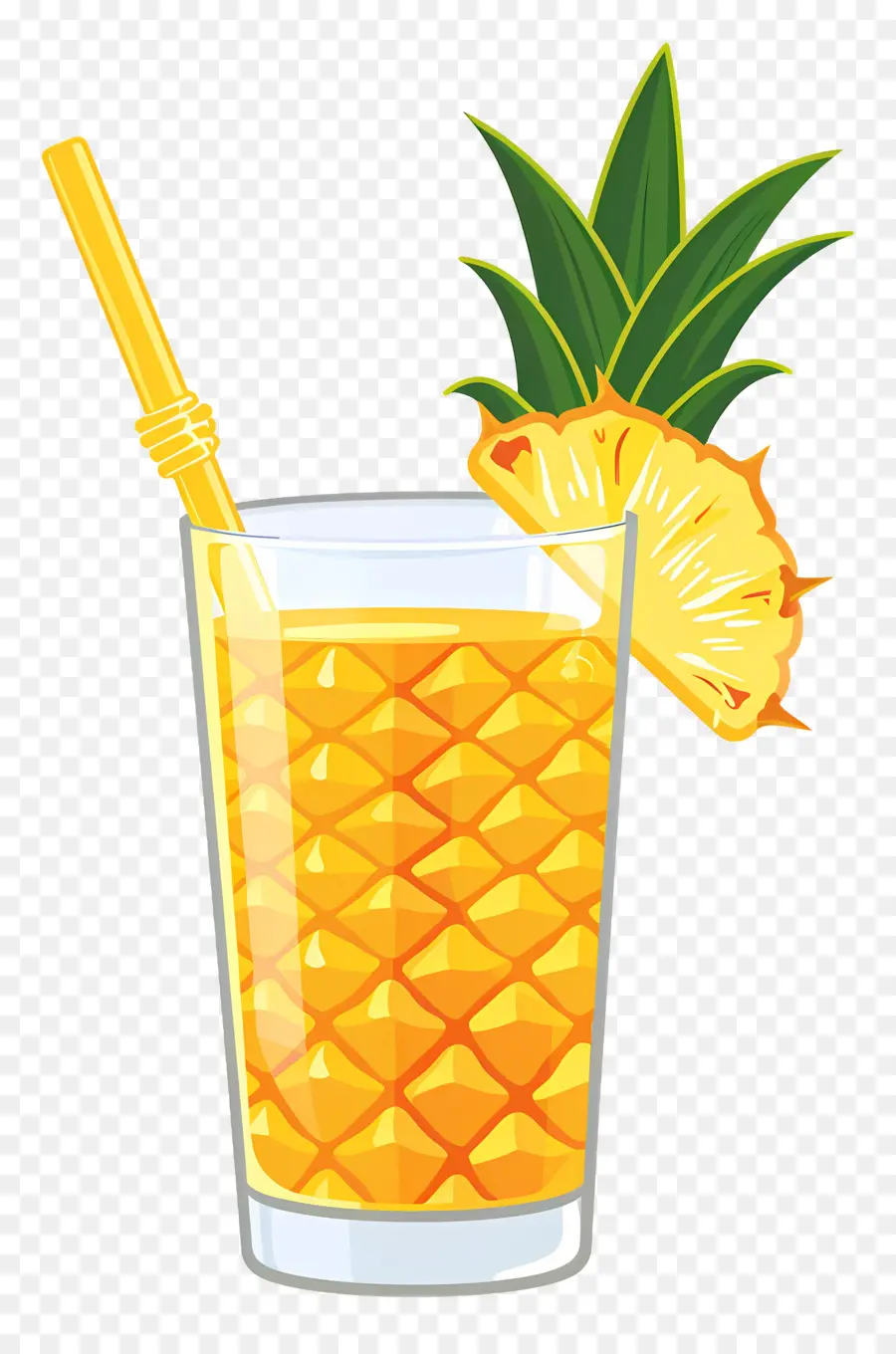 Jus D'ananas，Verre PNG