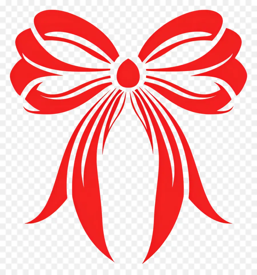 Ruban De Noël，Arc Rouge PNG