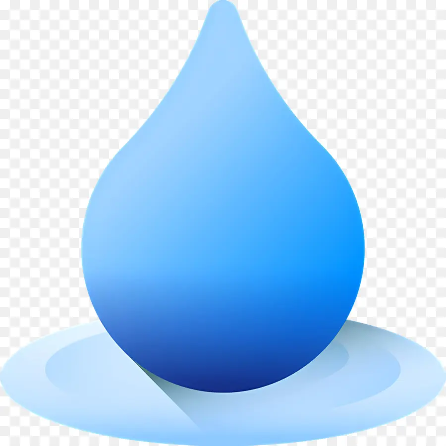 Goutte D'eau，Bleu PNG