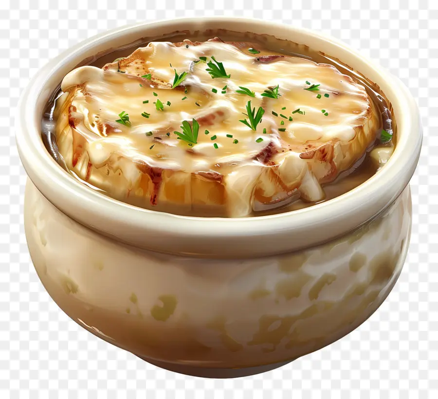 Soupe à L'oignon Française，Soupe PNG