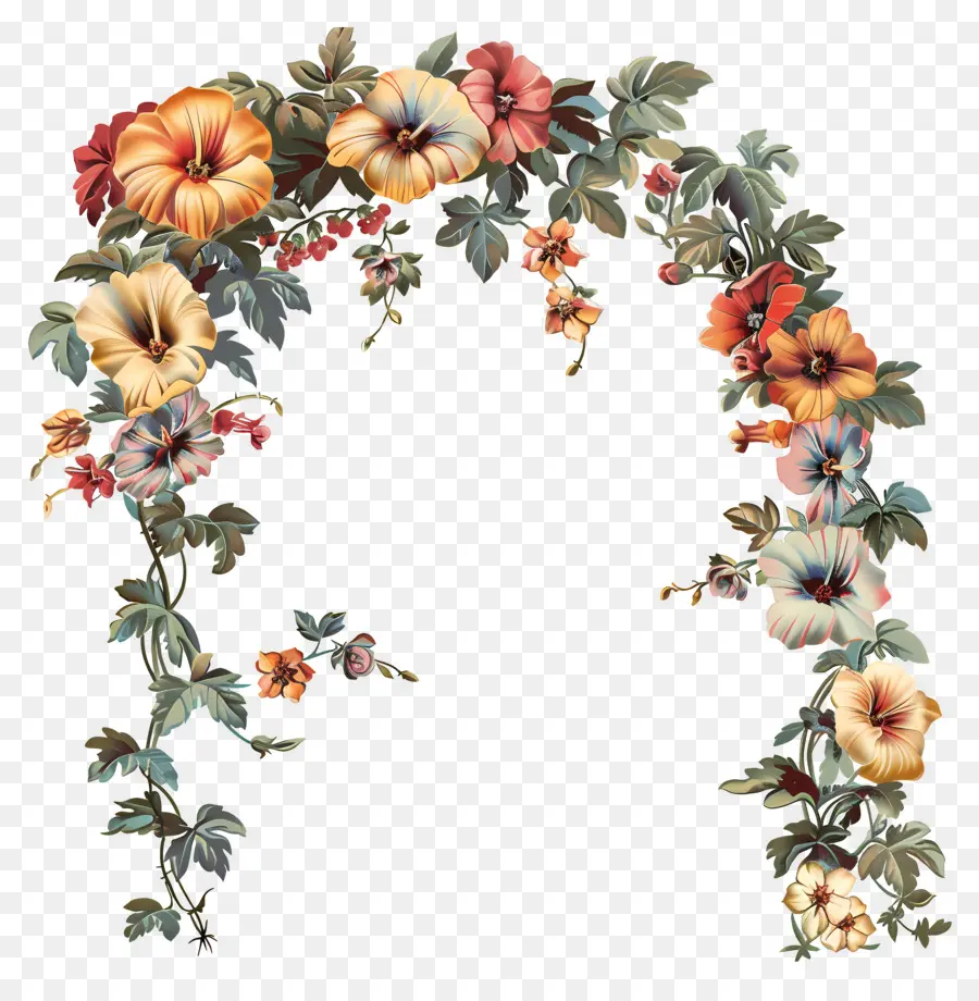 Arc De Fleurs，Arche Florale PNG