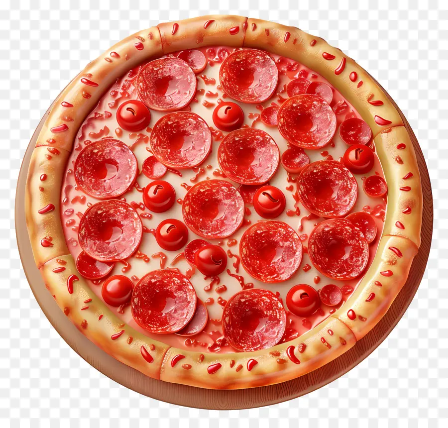 Pizza Au Pepperoni，Pizza PNG