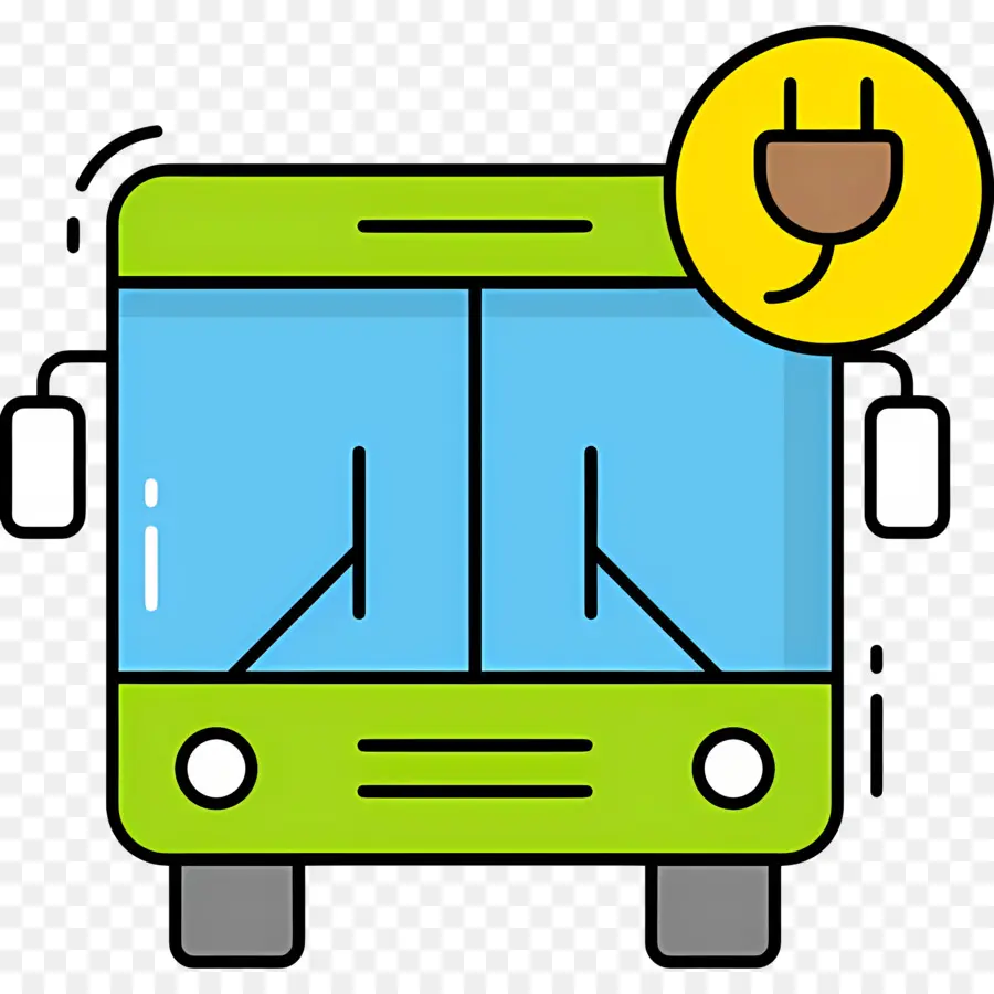 Bus électrique，Autobus électrique PNG