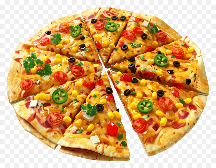 Pizza Mexicaine，Pizza PNG