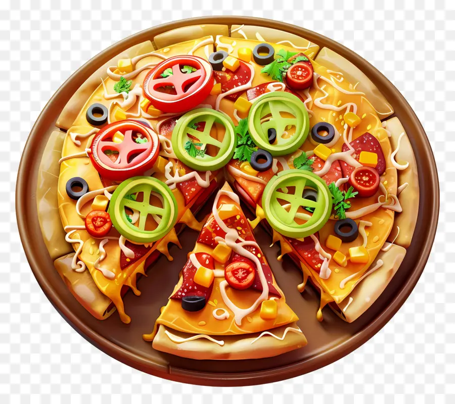 Pizza Mexicaine，Pizza PNG