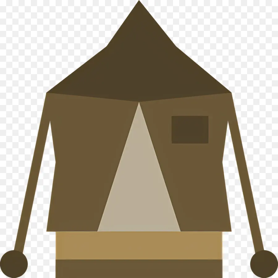 Tente De Camping，Veste Marron PNG