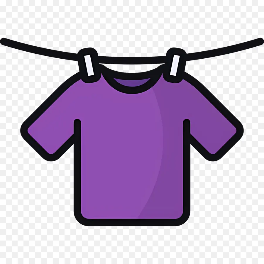 Tissu Suspendu，Chemise Violette PNG