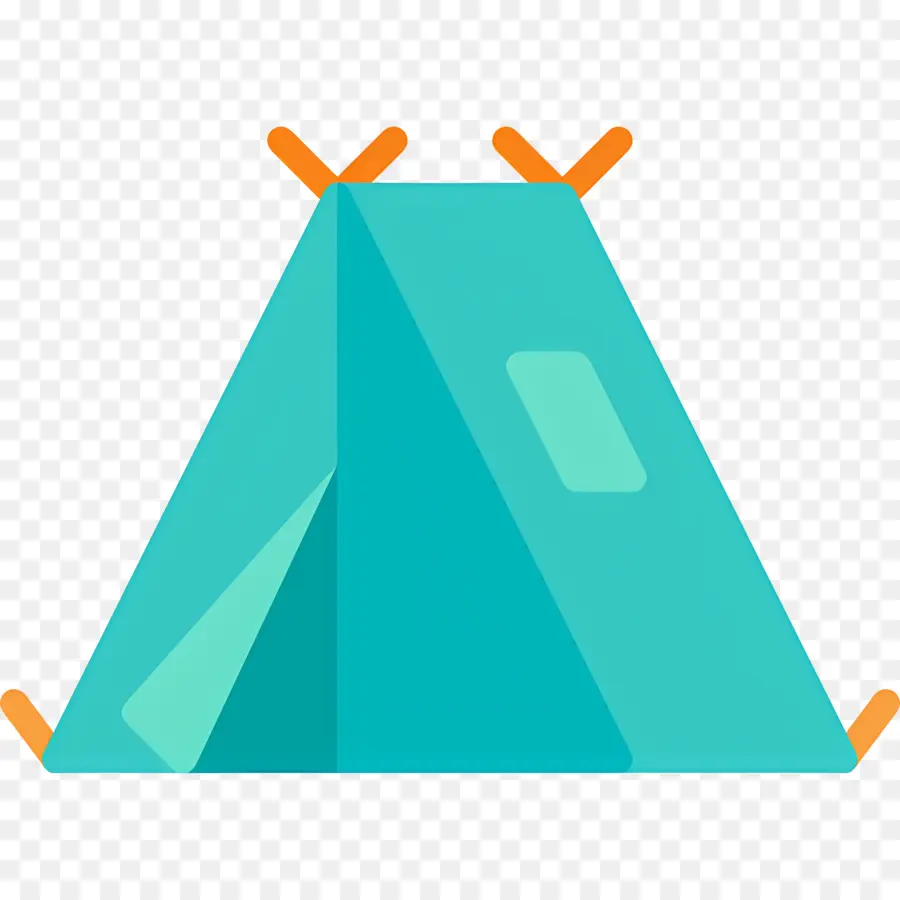 Tente De Camping，Tente Bleue PNG