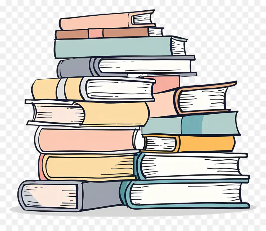 Lot De Livres，Pile De Livres PNG