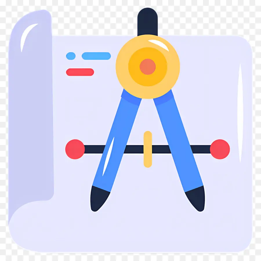 Dessin De Construction，Boussole Et Plan PNG