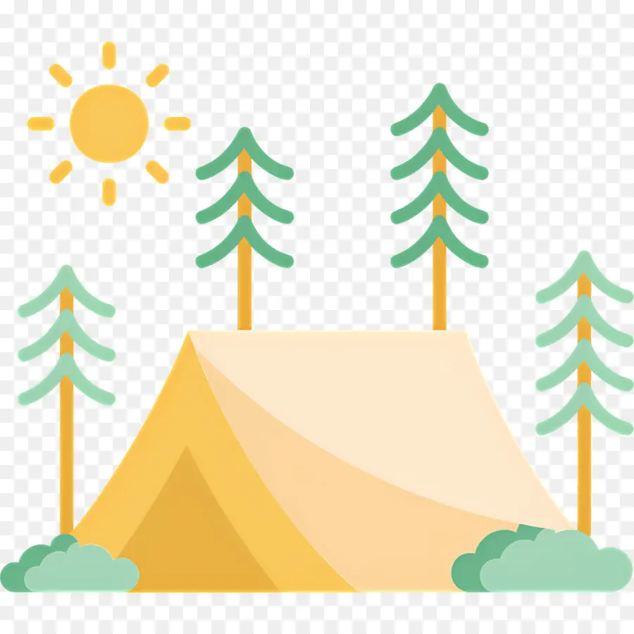 Tente De Camping，En Plein Air PNG