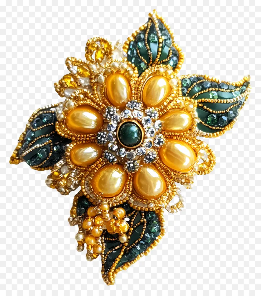 Broche，Broche Perlée PNG