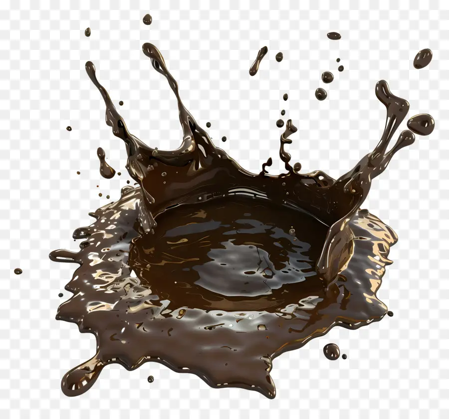 Flaque De Boue，Éclaboussure De Chocolat PNG