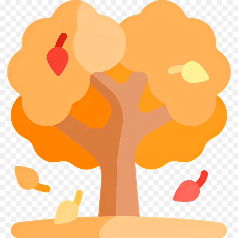 Arbre D'automne，Feuilles PNG