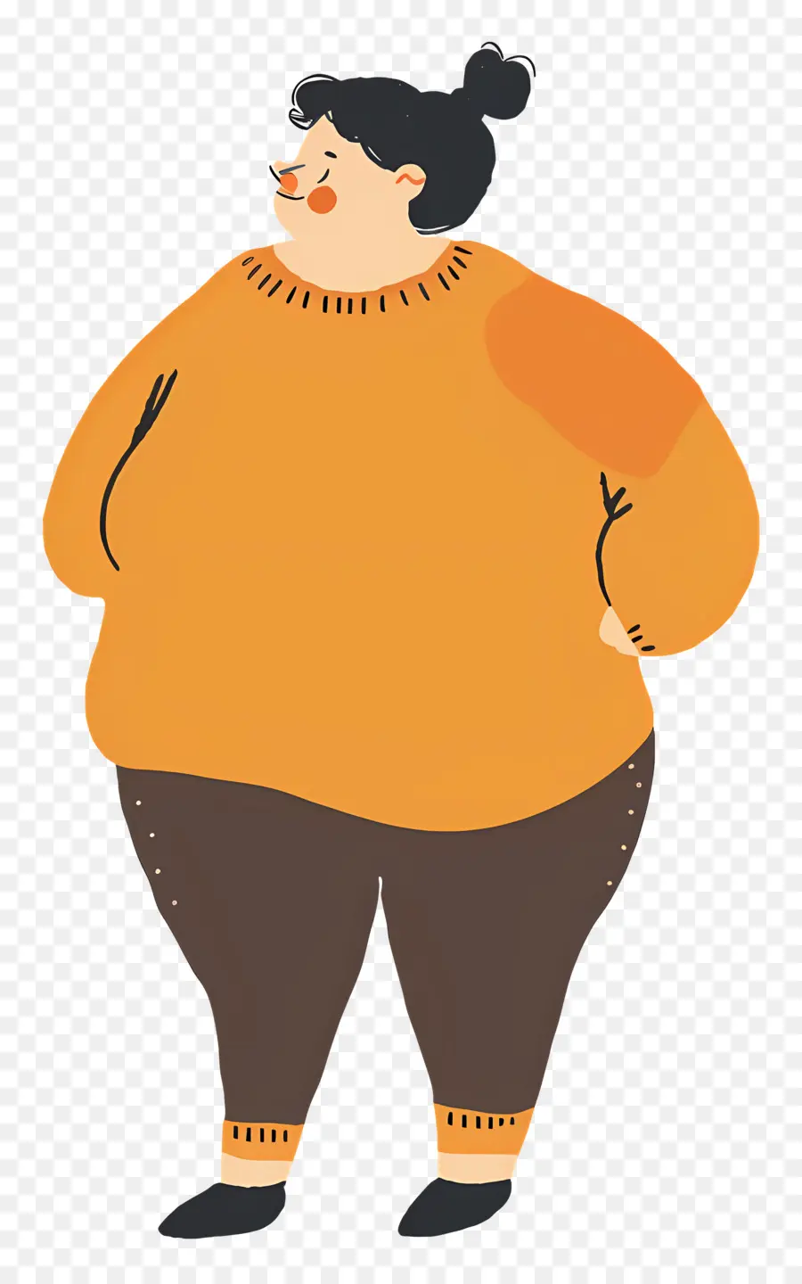 Grosse Femme，Personne En Pull PNG