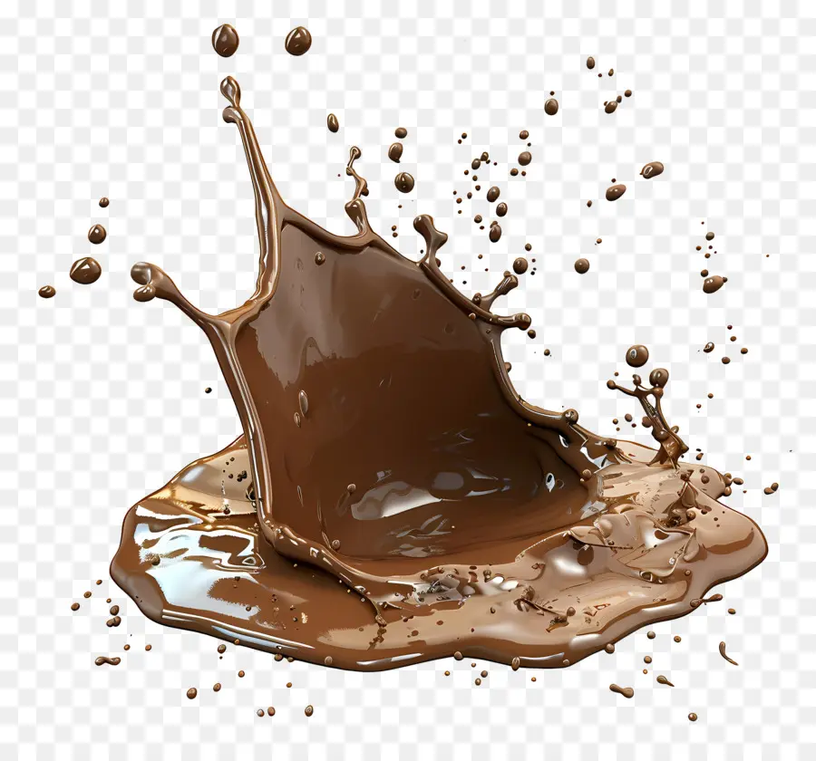 Flaque De Boue，Éclaboussure De Chocolat PNG