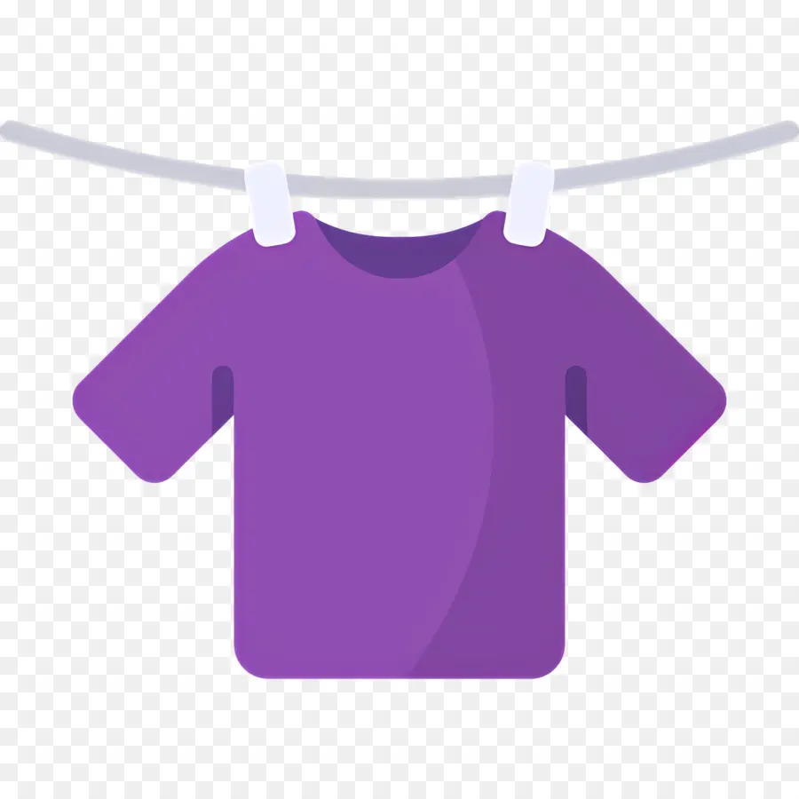 Tissu Suspendu，Chemise Violette PNG