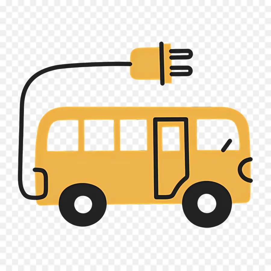 Bus électrique，Autobus électrique PNG