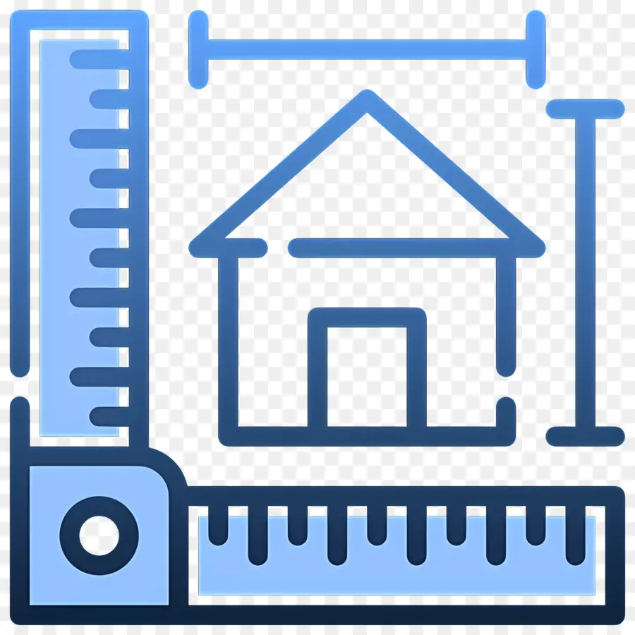 Dessin De Construction，Mesure De La Maison PNG