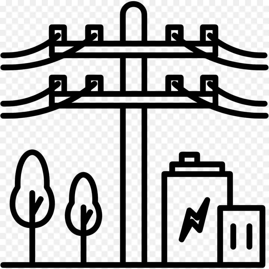 Transmission électrique，Lignes électriques PNG