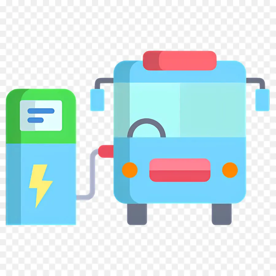 Bus électrique，Autobus électrique PNG