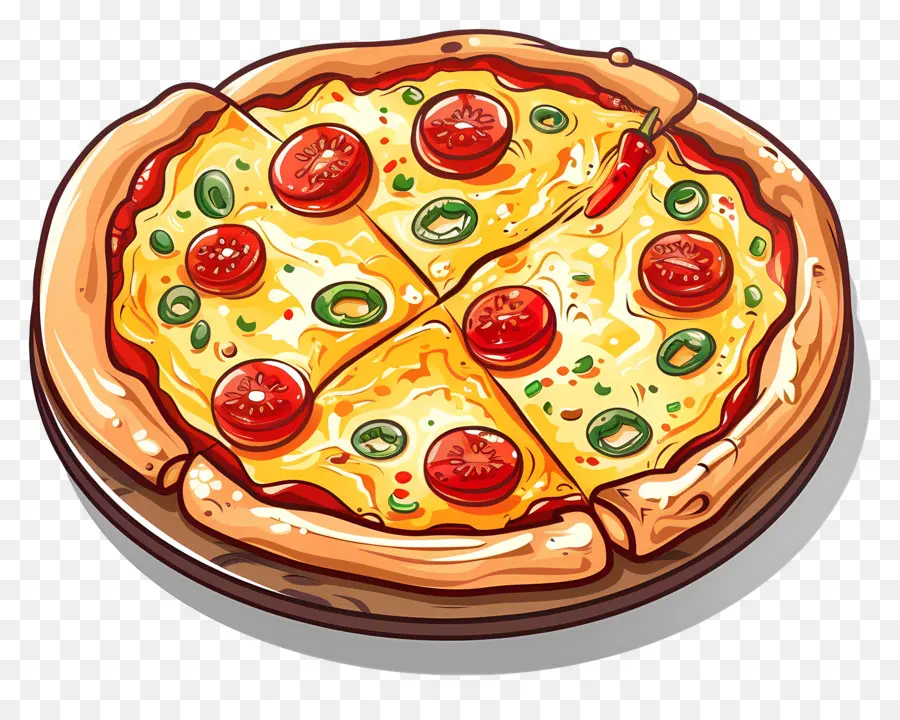 Pizza Mexicaine，Pizza PNG