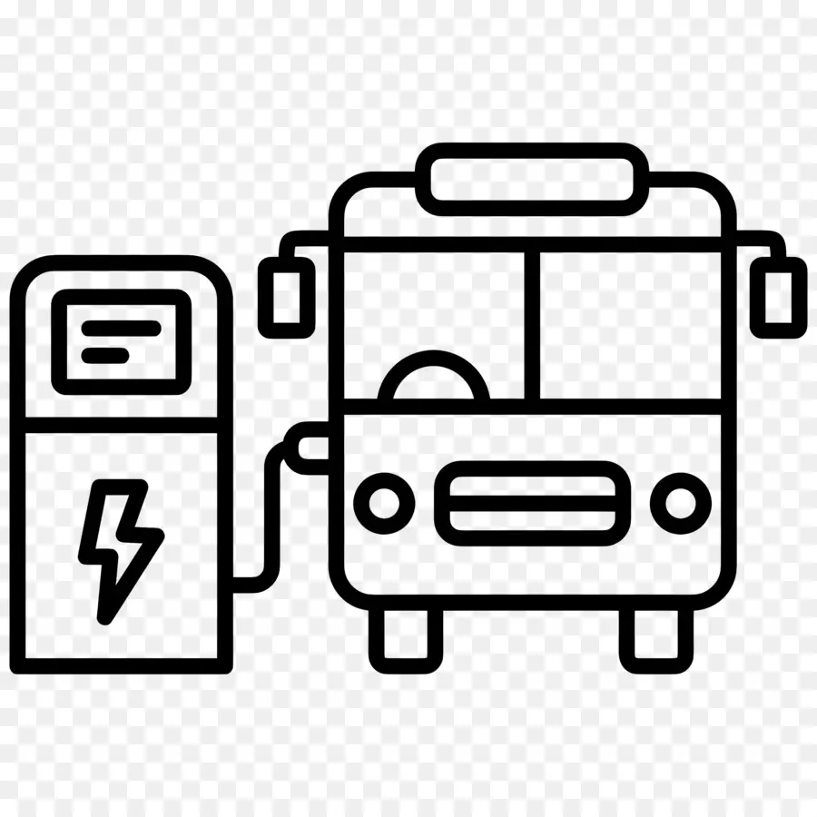 Bus électrique，Autobus électrique PNG