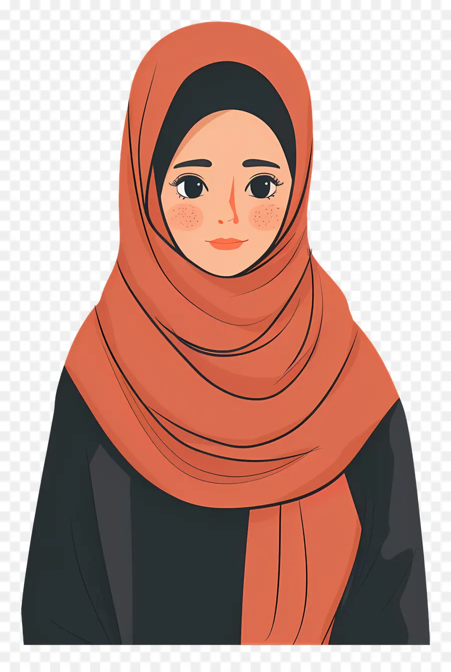 Femme Musulmane，Femme En Hijab Rouge PNG