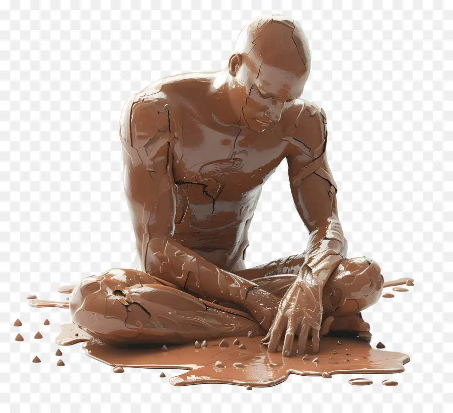 Argile，Homme Au Chocolat PNG