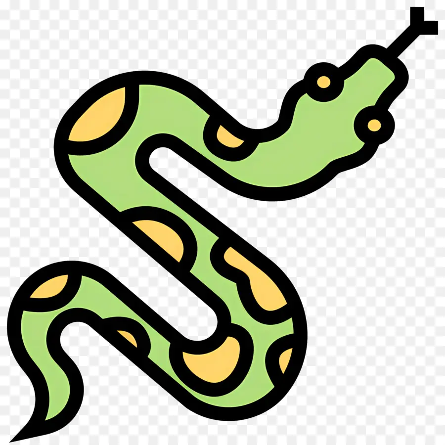 Serpent，Serpent Vert PNG