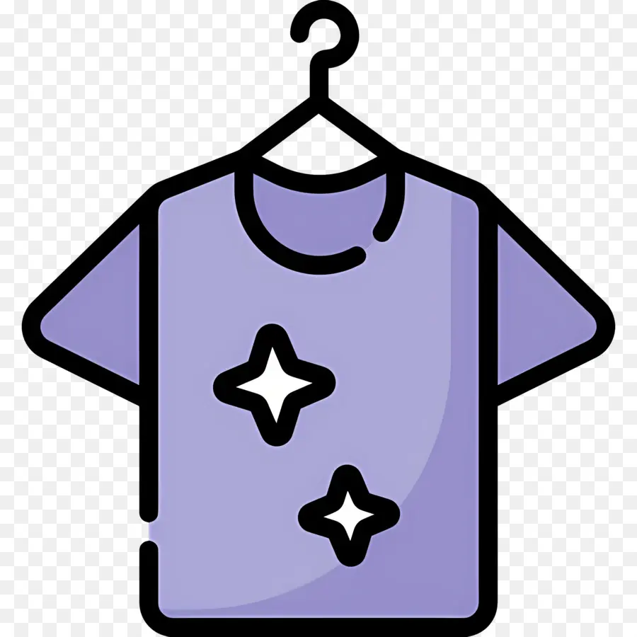 Tissu Suspendu，Tee Shirt Violet PNG