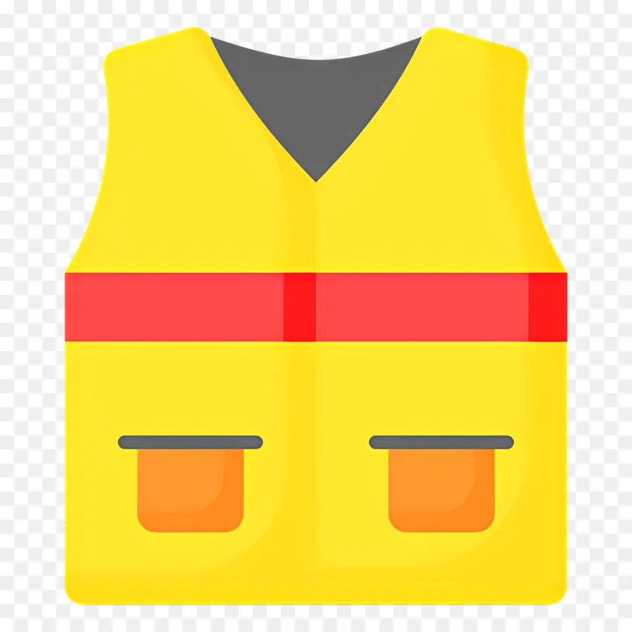 Gilet De Chantier，Gilet De Sécurité Jaune PNG