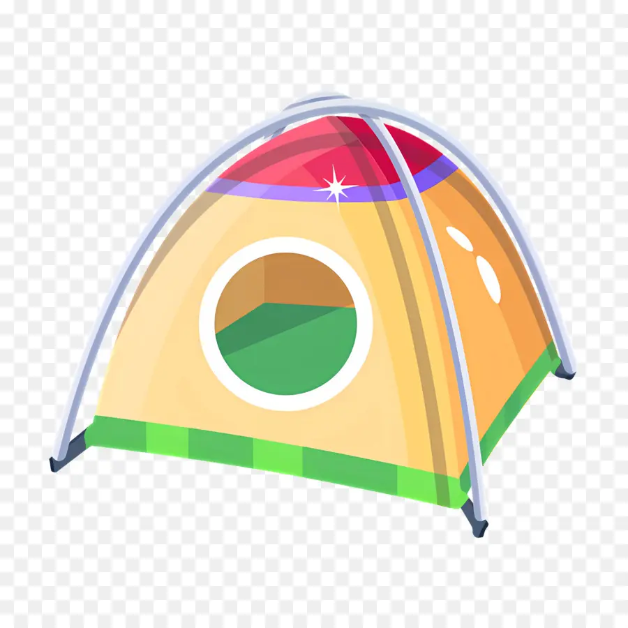 Tente De Camping，Tente Colorée PNG