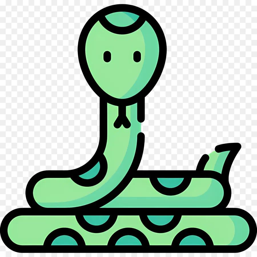 Serpent，Serpent Vert PNG