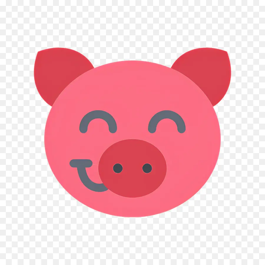 Visage De Cochon，Visage De Cochon Rose PNG