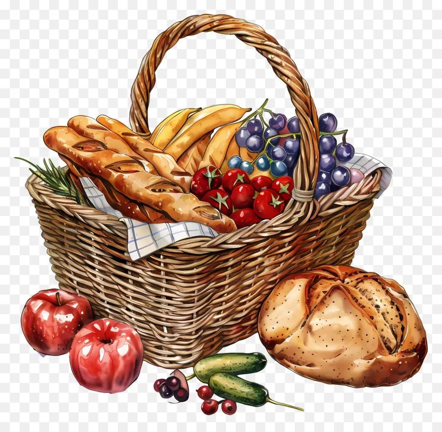 Panier Alimentaire，Corbeille De Fruits PNG