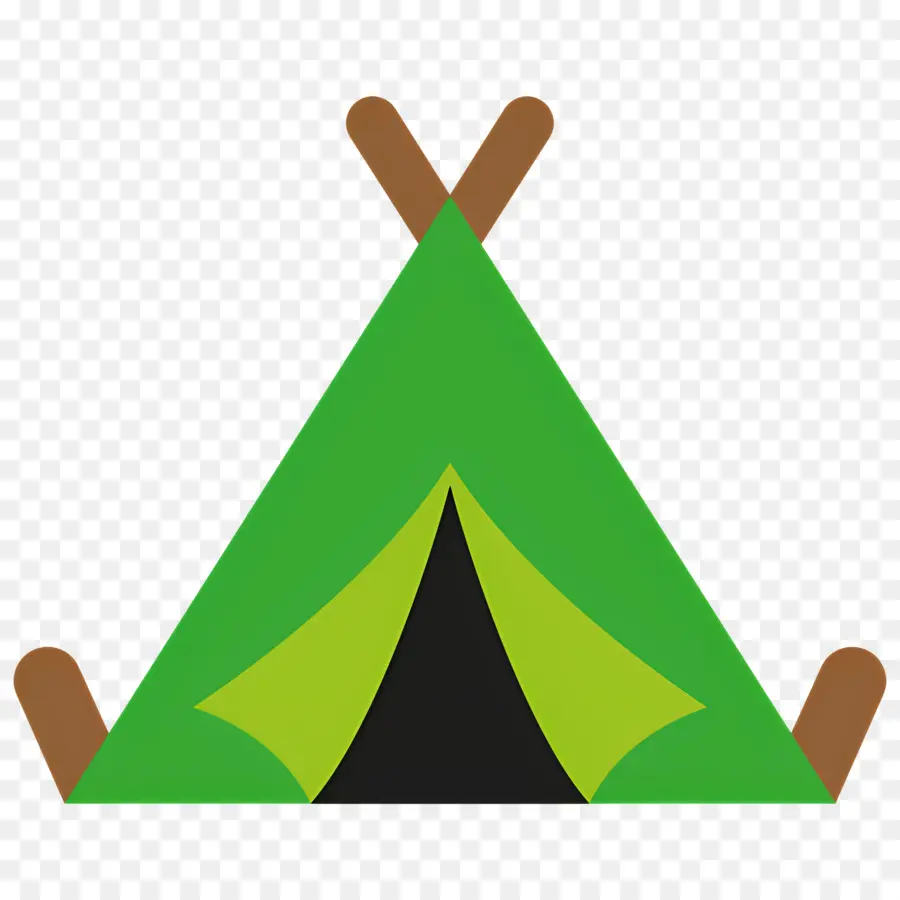 Tente De Camping，Tente Verte PNG