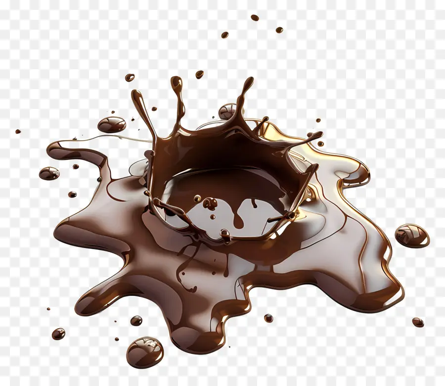 Flaque De Boue，Chocolat Fondu PNG